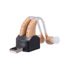 Перезаряжаемые усилители слуха слуховой аппарат для глухоты Усиление звука устройства для пожилых наушник для глухих в Ушную раковину S-109s 2024 - купить недорого