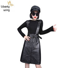 2020 New Women Sheepskin Genuine Leather Black Office Lady Work Belted Strap Vestidos Big Size Elegant High Waist Skirt 2024 - buy cheap