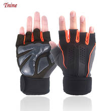 Men Fingerless Workout Gym Gloves Guantini Fitness Gloves with Wrist Strap Gloves for Crossfit Training Rekawiczki Weightlifting 2024 - buy cheap