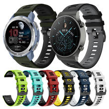 Ремешок силиконовый для Huawei Watch GT 2 GT2 Pro 42 46 мм/HONOR Magic2 ES, спортивный браслет, 22 20 мм 2024 - купить недорого