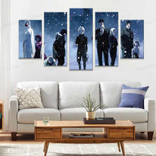 Póster de Japón de Anime Tokyo Ghoul, imágenes de arte de pared, decoración del hogar, lienzo HD, pinturas impresas, película, decoración para sala de estar, 7 estilos, 5 uds. 2024 - compra barato