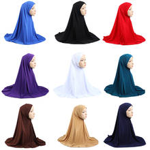 Мусульманский женский простой хиджаб, слитный Амира, Арабская молитва, шарф, мусульманский шарф, шаль химара, тюрбан, Рамадан, хиджабы 2024 - купить недорого