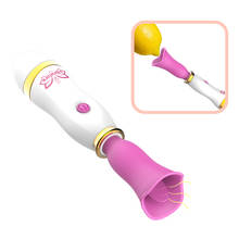 12 Speeds Tongue Vibrator Breast Massager Silicone Clitoris Licking Stimulator AV Stick Sex Toys for Women Masturbator Sex Shop 2024 - buy cheap