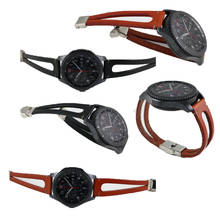Pulseira retrô de linha reta para samsung gear s3 frontier, bracelete de relógio clássico 46mm, 22mm, correia de substituição 2024 - compre barato