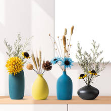 Nordic Ceramic Vase Flower Arrangement Ornaments Home Livingroom Figurines Table TV Cabinet Office Desktop Furnishing Decoration 2024 - buy cheap