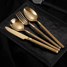 Spklifey Cutlery Tableware Stainless Steel Cutlery Set Forks Knives Spoons Cutlery Gold Fork Spoon Knife Dinner Set Eco Friendly 2024 - buy cheap