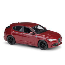 Bburago-Coche de juguete para niños, modelo de automóvil modelo Alfa Romeo Stelvio, edición coleccionable de Metal fundido a presión, regalo, 1/24 2024 - compra barato