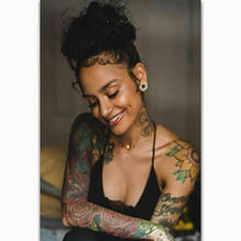 Kehlani papel de parede pôster de parede seda música singer estrela papel de parede decoração adesivo brilhante 2024 - compre barato