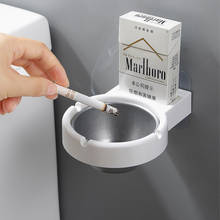 1pc Portable ashtray wall stainless steel pocket smoke holders Storage Cup for toilet Home Office Cigarette Tools case 2024 - compre barato