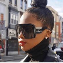 Gafas De sol cuadradas De gran tamaño para mujer y hombre, anteojos De sol Unisex con protección negra, con marco grande, novedad De 2020 2024 - compra barato