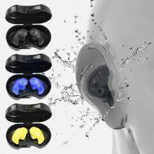 Tampões de ouvido para natação, tampões de ouvido à prova d'água e reutilizáveis de silicone para os nadadores, 2 peças 2024 - compre barato