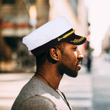 BESTOYARD White Yacht Captain Hat Adult Yacht Boat Ship Sailor Captain Costume Hat Cap Navy Marine Admiral For Men Adults Party 2024 - buy cheap