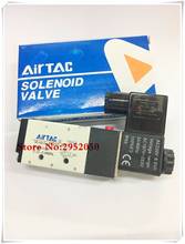 Бесплатная доставка 5 способов 2 положения Airtac Электрический электромагнитный клапан 4V210-08 DC 24V DC12V AC110V AC220V 1/4 "Размер порта 2024 - купить недорого