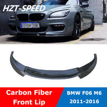 F06 V Style Carbon Fiber Front Bumper Lip Diffuser Spoiler For BMW 6 Series F12 F13 M6 Modify 2011-2016 2024 - buy cheap