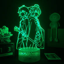 Lâmpadas de led lelouch of the rebellion, código anime, luz noturna 3d, decoração de mesa, luz para crianças, presente 2024 - compre barato