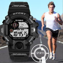 SYNOKE Men's Watch Sports Multi Function Military Digital LED Sport Waterproof Wrist Watch Stopwatch Relogio Masculino Watch Men 2024 - buy cheap