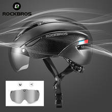 ROCKBROS-casco de ciclismo ultraligero, para bicicleta de montaña y carretera, con gafas magnéticas moldeadas integralmente 2024 - compra barato