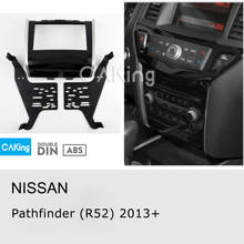 Dupla din painel de rádio do carro para nissan pathfinder (r52) 2013 + kit traço instalar facia face placa adaptador capa frente moldura 2024 - compre barato