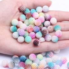 20/200 piezas 10mm cuentas acrílicas multicolor de bayberry perlas de imitación perlas redondas sueltas DIY collar y pulsera producción de joyas 2024 - compra barato