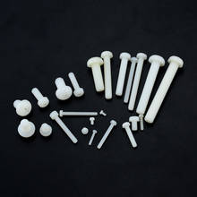 M2 m2.5 m3 m4 m5 m6 m8 parafuso métrico, rosqueado branco nylon plástico phillips, parafuso redondo comprimento 4mm-60mm 2024 - compre barato
