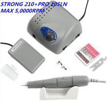 NEW 50000RPM 65W Electric Nail Drill Machine Strong 210 PRO 105LN 2.35mm Model Manicure Pedicure Nail File Bit 2024 - buy cheap