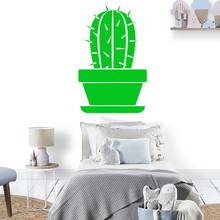 Pegatina de pared de Cactus autoadhesiva, vinilo impermeable, arte de pared, decoración para dormitorio infantil, murales 2024 - compra barato