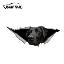 Jump Time 13cm x 4.8cm Labrador Retriever Decal Vinyl Decal 3D Pet Graphic Car Window Laptop Bumper Animal Car Stickers 2024 - buy cheap