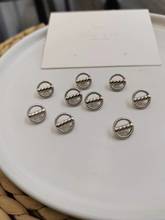 10pcs silver Metal Shirt Sewing Buttons For Clothing Round Square Vintage Women Wedding Gift Decorations Accessories 2024 - buy cheap