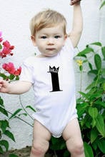 Wild One Birthday New Design Short Sleeve Baby Bodysuit Baby Boys Girls Clothes Funny Baby Girls Cloth 0-24M   2024 - buy cheap