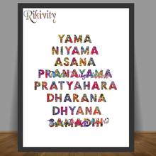 Rikivity Original 8 Limbs of Yoga poster prints canvas painting Yoga Wall art Pictures Wedding Living Room Home Decoration gifts 2024 - buy cheap