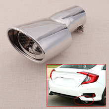 Chrome Rear Exhaust Pipe Muffler End Tail Tip Fit for Honda Civic 2016 2017-2019 Stainless Steel 2024 - buy cheap