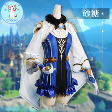 Аниме! Genshin воздействия сахароза рыцарь игровой костюм прекрасный Великолепная Униформа Косплэй костюм на Хэллоуин наряд для вечеринки для Для женщин 2021 Новый 2024 - купить недорого