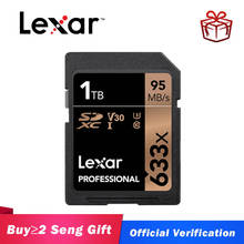 Lexar 32GB SD Card Class10 633x U3 SDHC SDXC 128GB Memory Card UHS-I 64GB 16GB Carte SD 512gb cartao de memoria 256gb 1tb 2024 - buy cheap