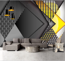 Xuesu papel de parede minimalista estilo nórdico, fundo geométrico, mural de parede personalizado, 3d/5d/8d 2024 - compre barato