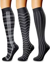 58 Styles Compression Socks Unisex Black Dot Striped Shaped Animals Golfs Tube Outdoor Running Cycling Long Pressure Stockings 2024 - buy cheap