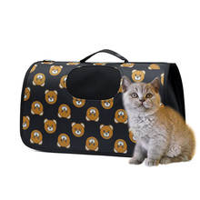 Mochila De Transporte para perro y gato, bolso de malla de leopardo Oxford, bolso de hombro para cachorro al aire libre, bolsa de transporte para perros y gatos, productos para mascotas 2024 - compra barato
