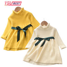 1-6Yrs Baby Long Sleeve Sweater Dress Girls Princess Baby Girl Clothes Sweet Tutu Party Dresses Christmas Little Girl Clothes 2024 - buy cheap