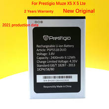 New Original 2400mAh PSP5518 DUO Battery For Prestigio PSP5518DUO Muze X5 X 5 Lte Mobile Phone With Tracking Number 2024 - buy cheap