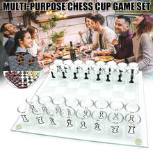 Juego de ajedrez de vaso de chupito, duradero, reutilizable para toda la familia 2024 - compra barato