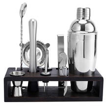 Soporte de almacenamiento de acero inoxidable, mezclador de coctelera, vino, Martini, Boston, coctelera para barman, bebidas, fiesta, Bar, herramientas, 550ML/750ML 2024 - compra barato