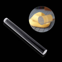 2cm*20cm Transparent Acrylic Solid Roll Clay Rolling Fondant Baking Pastry Roller 2024 - buy cheap