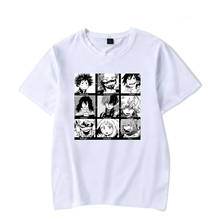 Camiseta de manga corta de cómic My hero academia para hombres y mujeres, Tops de Hip-Hop, camisetas blancas informales a la moda para niños y niñas de verano 2024 - compra barato