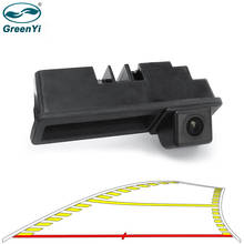 GreenYi Dynamic Trajectory Parking Line Car Reverse Backup Rear View Trunk Handle Camera For Audi A3 A4 A6L S5 Q7 2024 - buy cheap