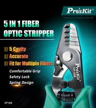 Proskit CP-328 5 in 1 fiber optic wire stripper with high performance, suitable for FTTH, FTTX, FTTB FTTP electrical wire pliers 2024 - buy cheap