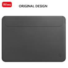 Luva do portátil de negócios 10 12 13.3 15.4 polegada caso couro do plutônio à prova dshockproof água à prova choque novo para macbook ar pro 13 saco do caderno casos 2024 - compre barato