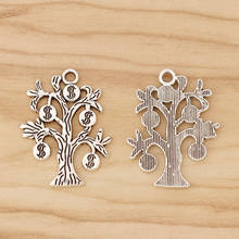 20 Pieces Tibetan Silver Money Tree Good Luck Dollar Sign Charms Pendants for Jewellery Making Accessories 29x22mm 2024 - buy cheap