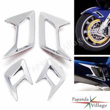 Chrome Front & Rear Side Panel Vent Trims Fender Vent Trim For Honda 2018+ GL1800 Goldwing Models Tour DCT Airbag 2021 2020 2019 2024 - buy cheap