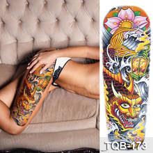 tattoo body stickers leg model tattoos large size waterproof sexy tatoo for women girls temporary fashion tattoos dragon skull 2024 - buy cheap