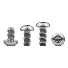 Xingxi 6Pcs Titanium Bolts M5X8 10 12 15mm ISO7380 Half Round Head Hexagon Screw for Bottle Cage Holder Bolt Ti Screws 2024 - buy cheap