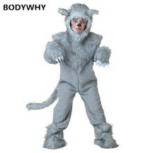 Gray Wolf Winter Cosplay Mascot Costume Suit Cosplay Party Game Fancy Dress Fursuit Animal Advertising Parade Outfits 2024 - buy cheap